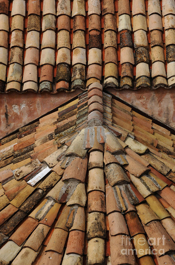 Tile Roof In Croatia Photograph by Bob Christopher