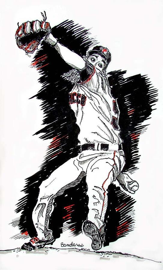 Tim Lincecum Painting by Terry Banderas