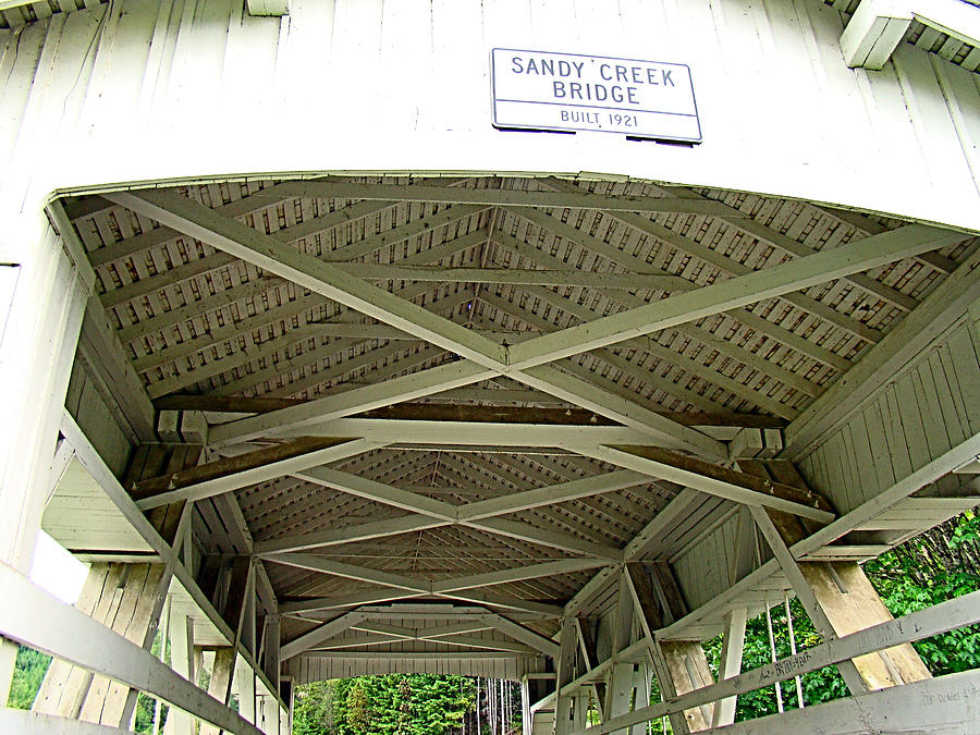 Timbering of Covered Bridge Photograph by Nick Kloepping