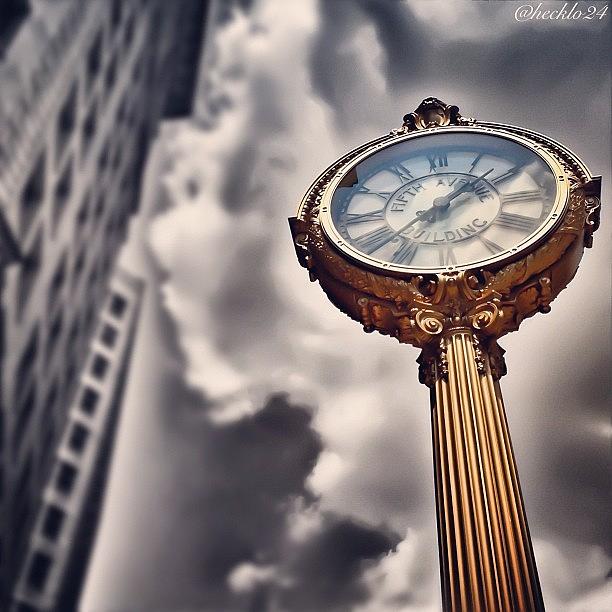 Clock Photograph - time Heals What Reason Cannot by Hector Lopez ✨