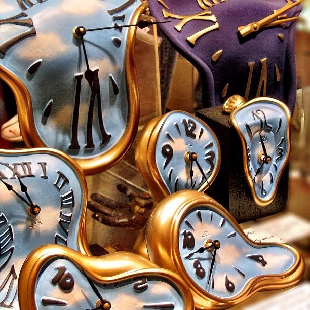 Clock Photograph - Time Is Melting Away #clocks #clocks by A Rey