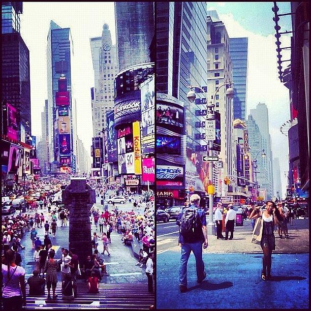 Architecture Photograph - Time Square... Nyc You Have My Heart! by Julianna Rivera-Perruccio