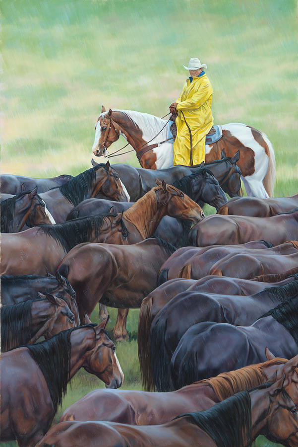 Horse Painting - Time To Soak by JQ Licensing