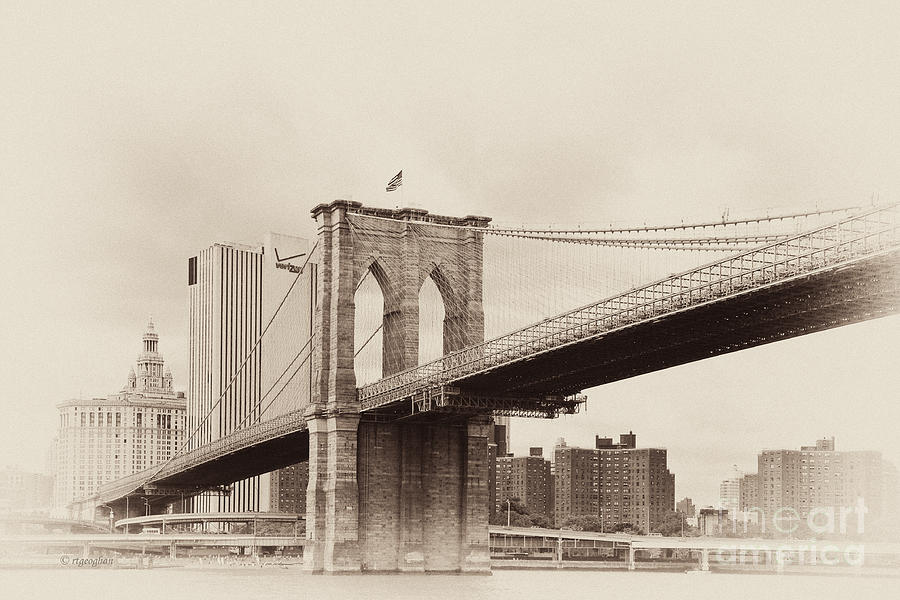 Brooklyn Bridge Photograph - Timeless-Brooklyn Bridge by Regina Geoghan