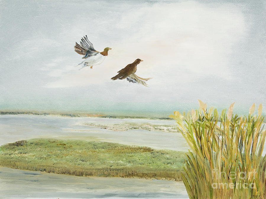 Duck Painting - Timeless Journey by Monica Hebert