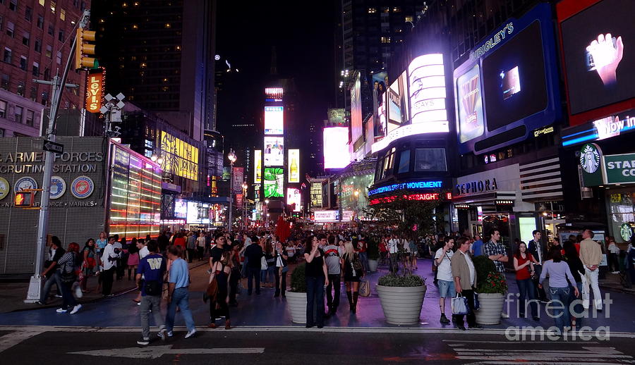 Times Square 16 Photograph by Padamvir Singh
