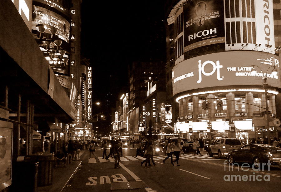 Times Square 5 Photograph by Padamvir Singh