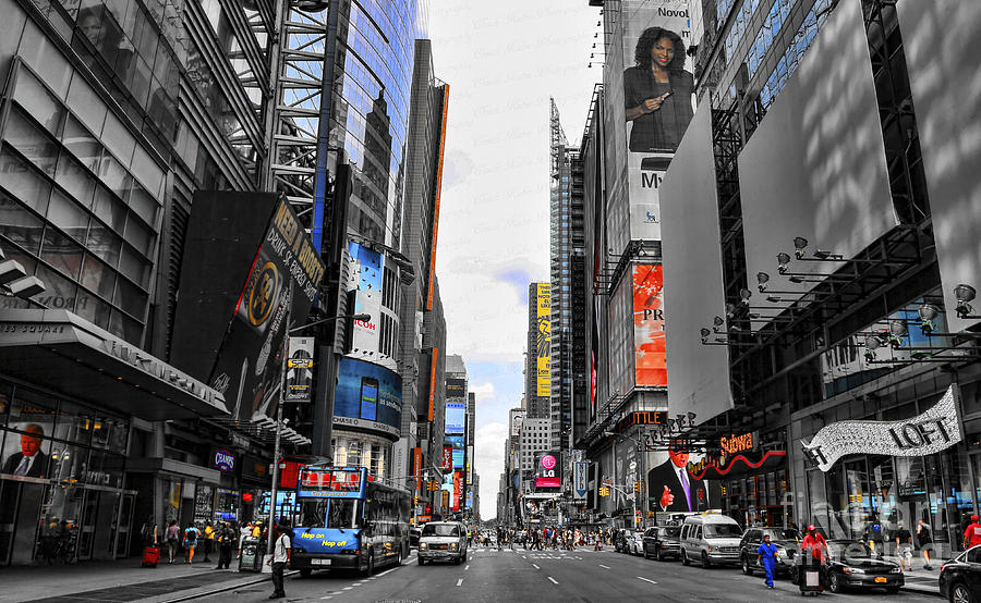 Times Square II Photograph by Chuck Kuhn