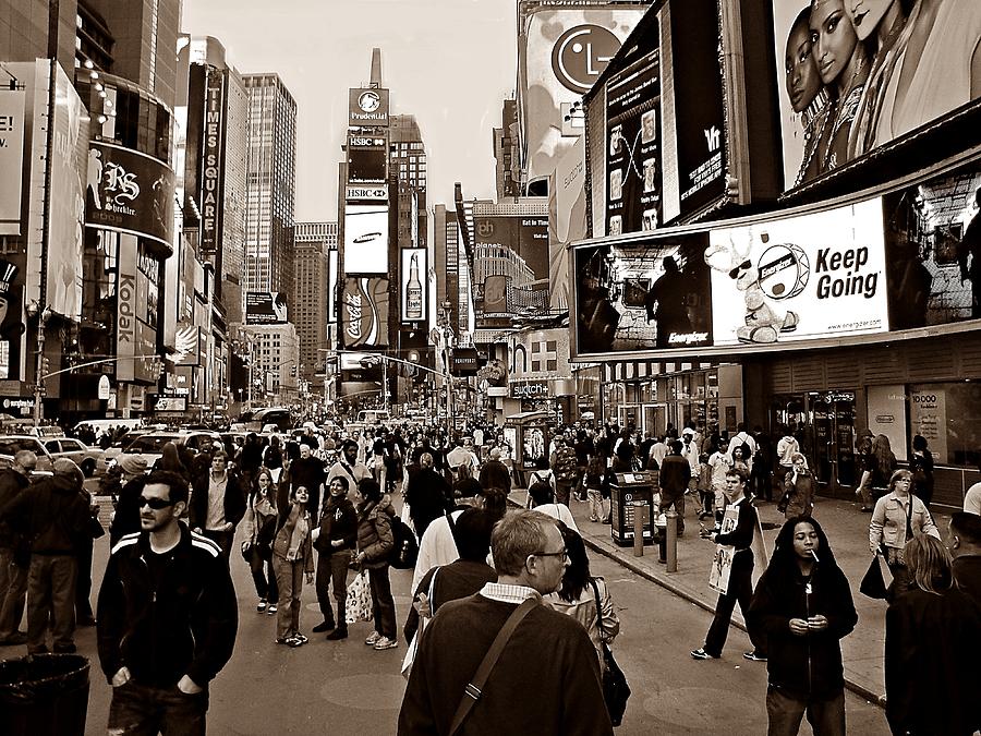Times Square New York S Photograph by David Dehner