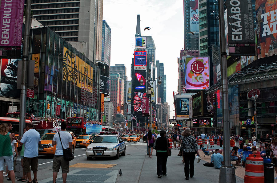 New York City Photograph - Times Square Summer by Lorraine Devon Wilke