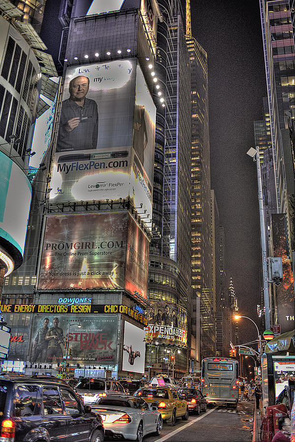 Times Square Photograph - Times Square by William Fields