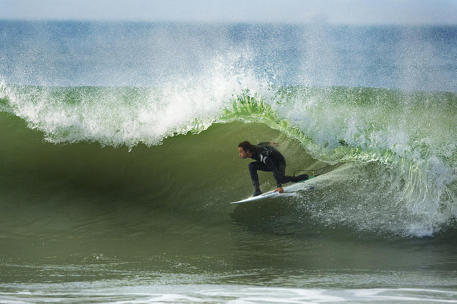 Surfing Photograph - Timmy Curren Green Room by Steve Munch