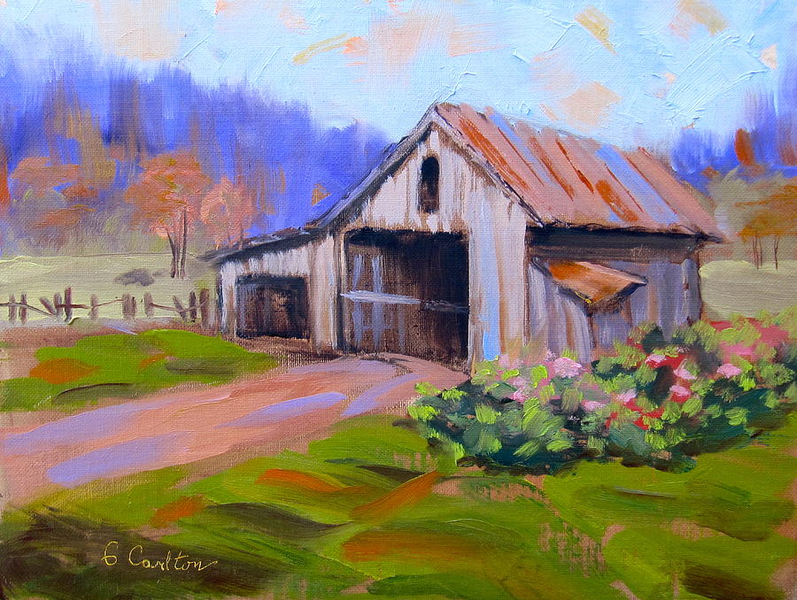 Tin Roof Painting by Georgene Carlton