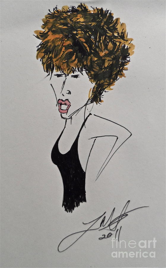 Tina Turner Painting by Wade Hampton