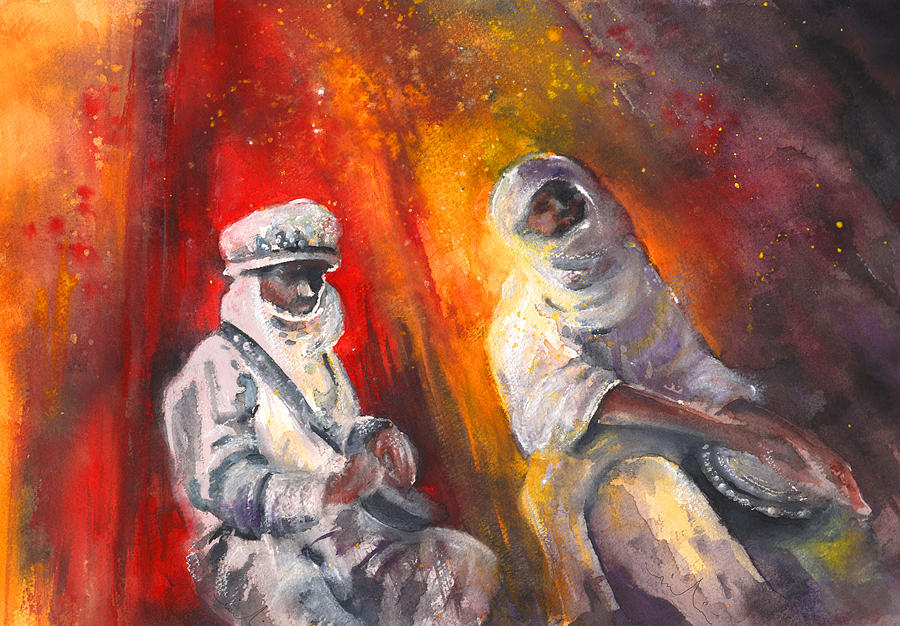 Tinariwen 03 Painting by Miki De Goodaboom