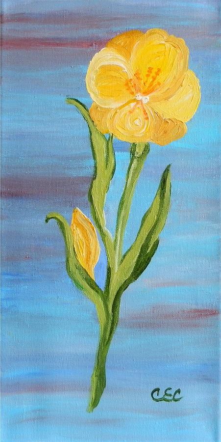 Yellow Flower Painting - Tinas Choice by Carolyn Cable