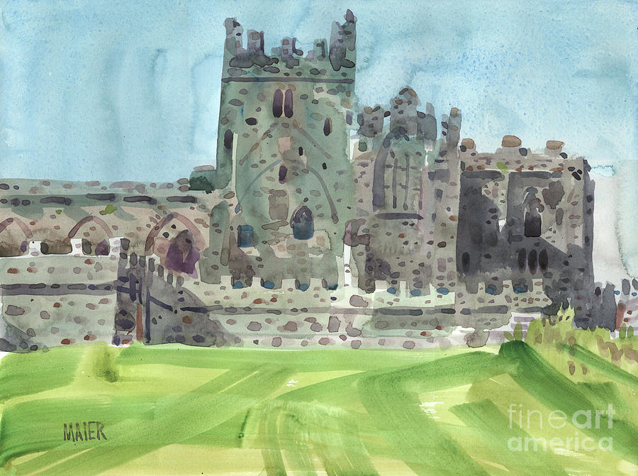 Tintern Abbey 4 Painting by Donald Maier