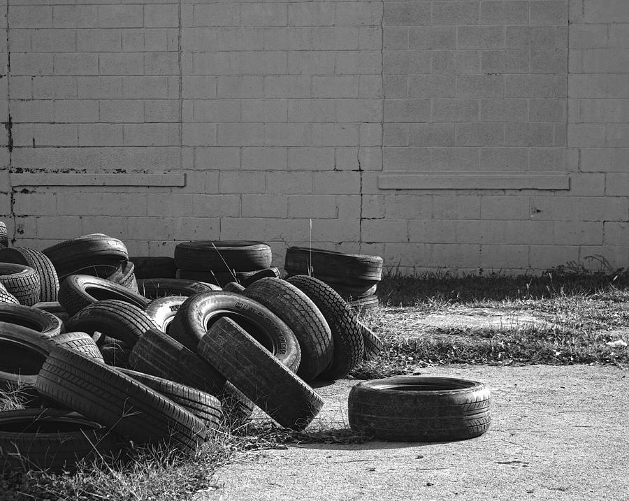 Tire Graveyard Photograph by Kathy Clark