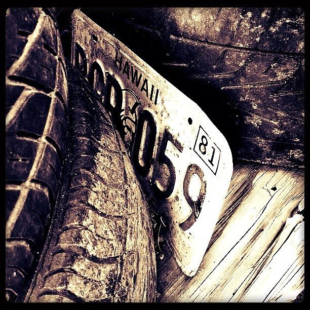 Tires Photograph - #tires #old #license #plate by Exit Fifty-Seven