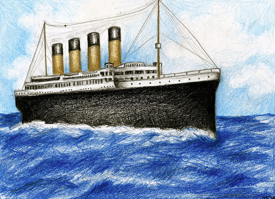 Drawing of the titanic (sorry if bad) : r/titanic