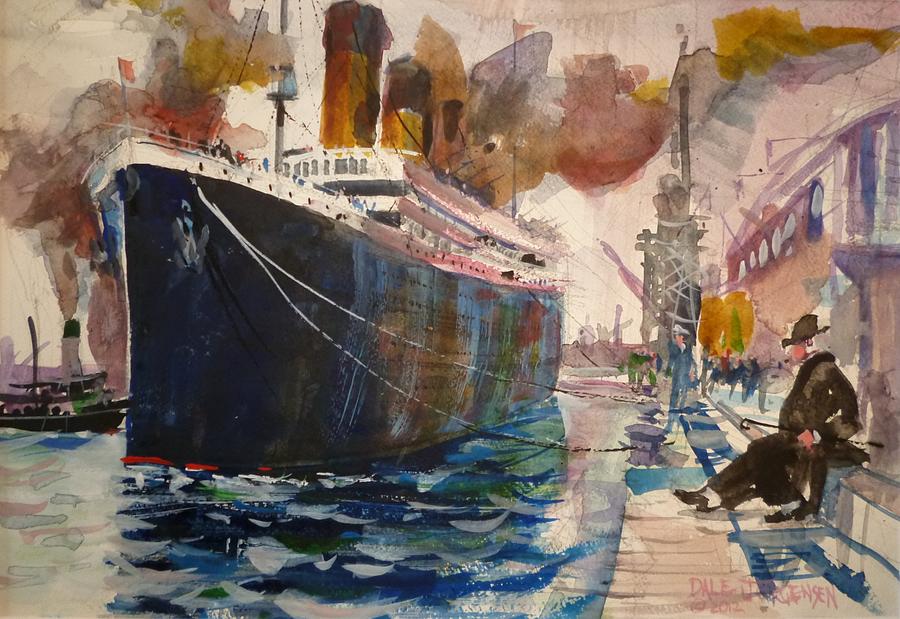 Titanic Painting - Titanic Ready For Boarding by Dale Jorgensen.
