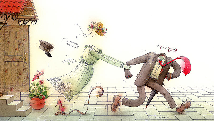 If You Really Wanna Dance Painting by Kestutis Kasparavicius