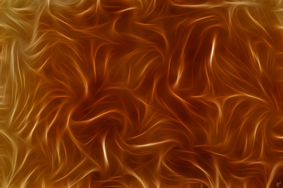 Abstract Digital Art - To Hot To Handle by Tilly Williams