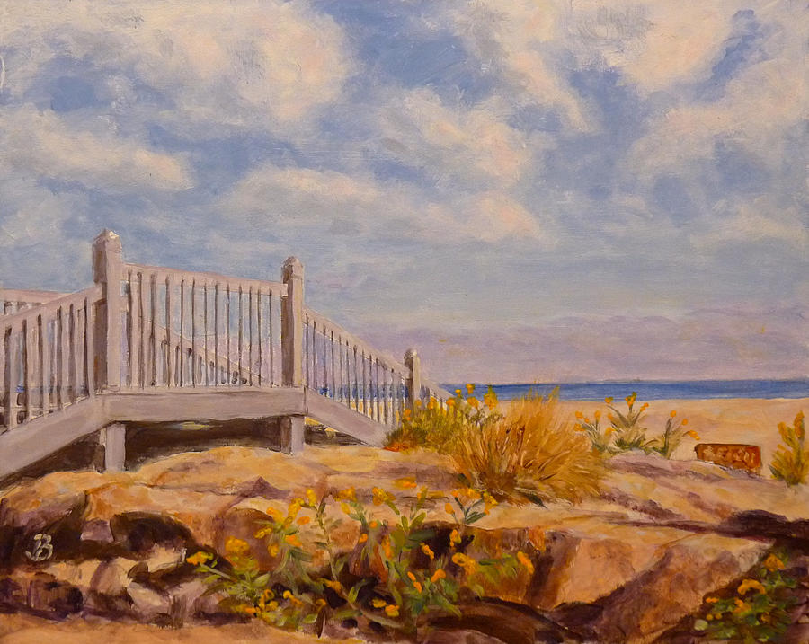 To the Beach Painting by Joe Bergholm