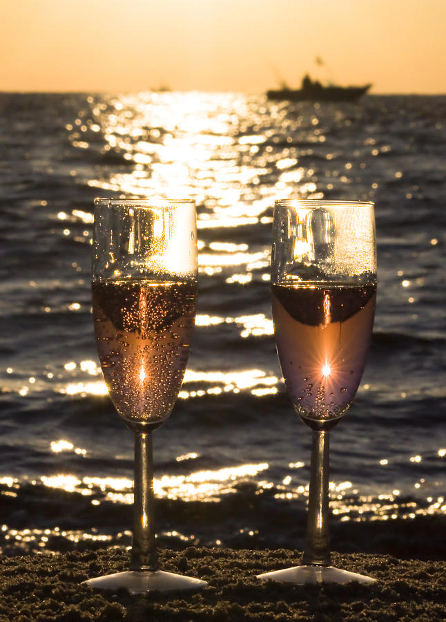 Wine Photograph - Toast to the Evening by Jeramie Curtice
