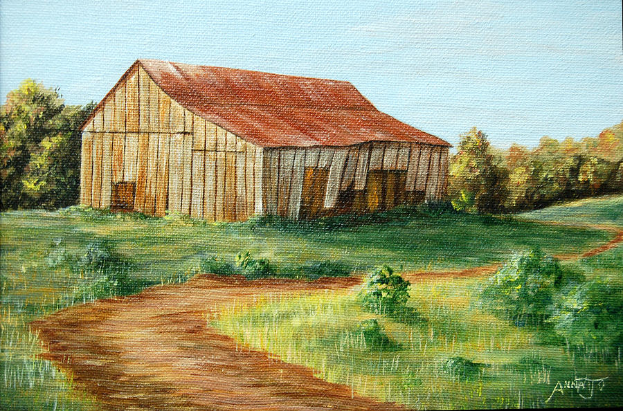 Tobacco Barn Painting By Annajo Vahle - Fine Art America