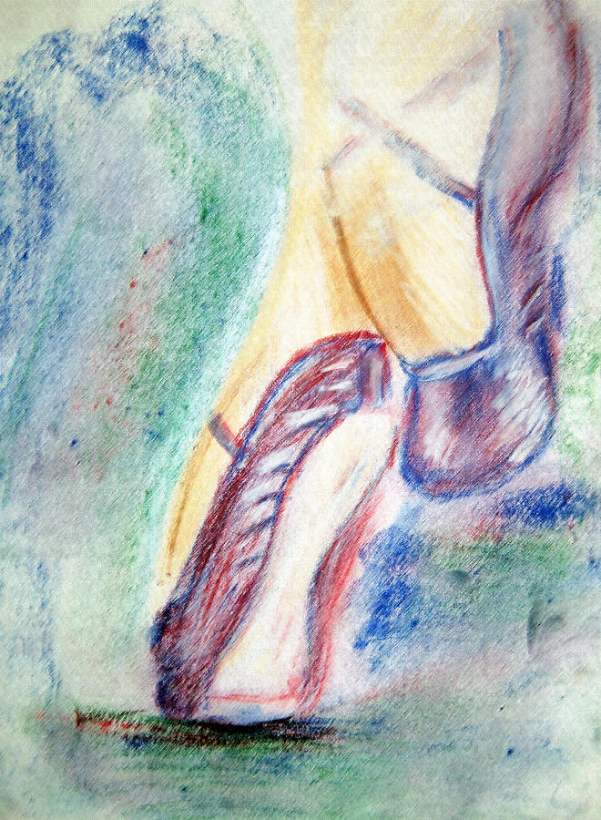 Toes Drawing by Shelley Bain