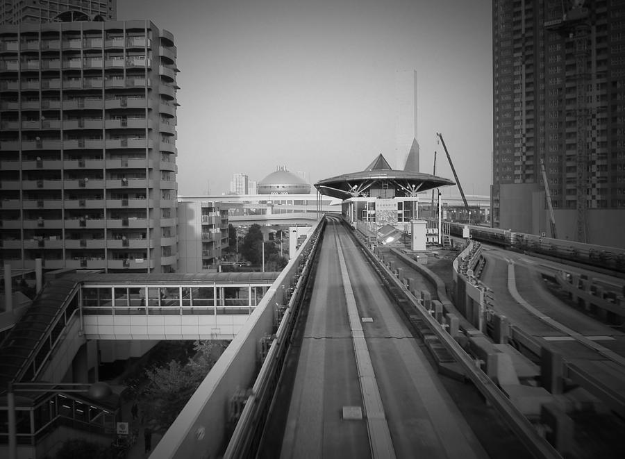 Architecture Photograph - Tokyo Train Ride 1 by Naxart Studio