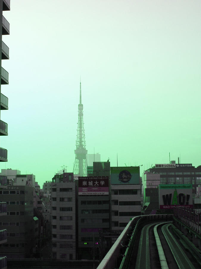 Architecture Photograph - Tokyo Train Ride 7 by Naxart Studio
