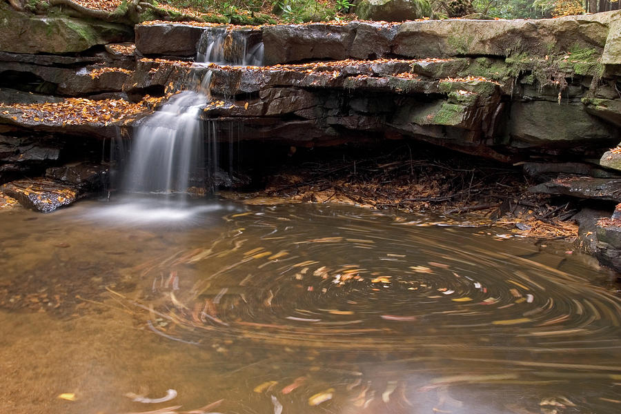 Tolliver Falls - Autumn Photograph by Jeannette Hunt