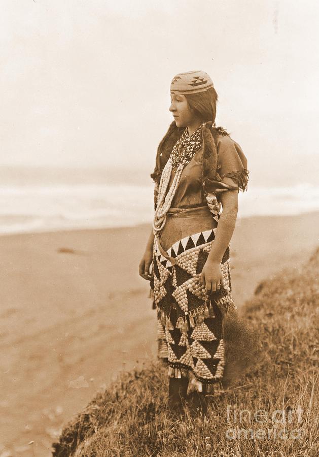 Tolowa Womans Primitive Dress Photograph by Padre Art