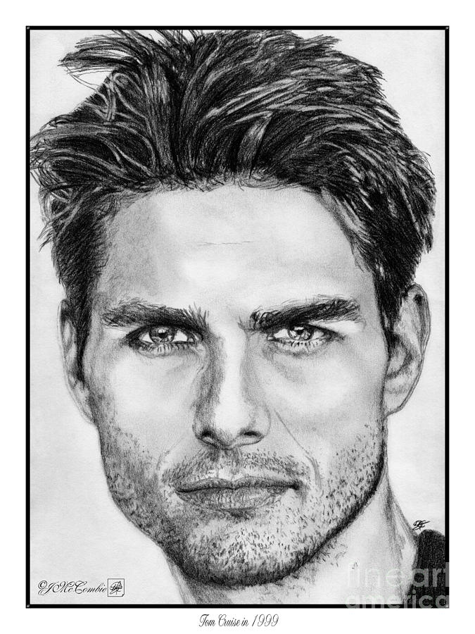 Tom Cruise in 1999 Drawing by J McCombie - Pixels
