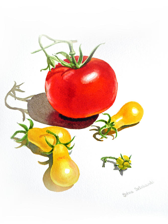 Still Life Painting - Tomato Dance by Irina Sztukowski