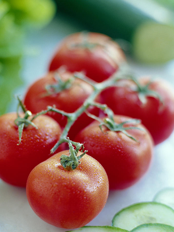 Fruit Photograph - Tomatoes by David Munns