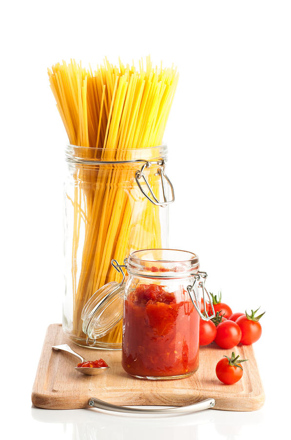 Tomato Photograph - Tomatoes Sauce and  Spaghetti Pasta  by Amanda Elwell