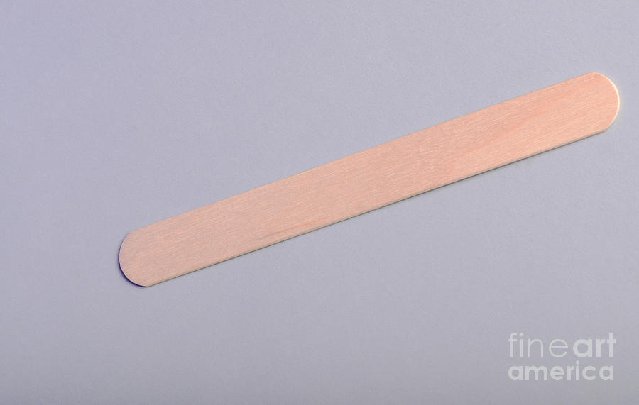 Tongue Depressor Photograph by Photo Researchers, Inc.