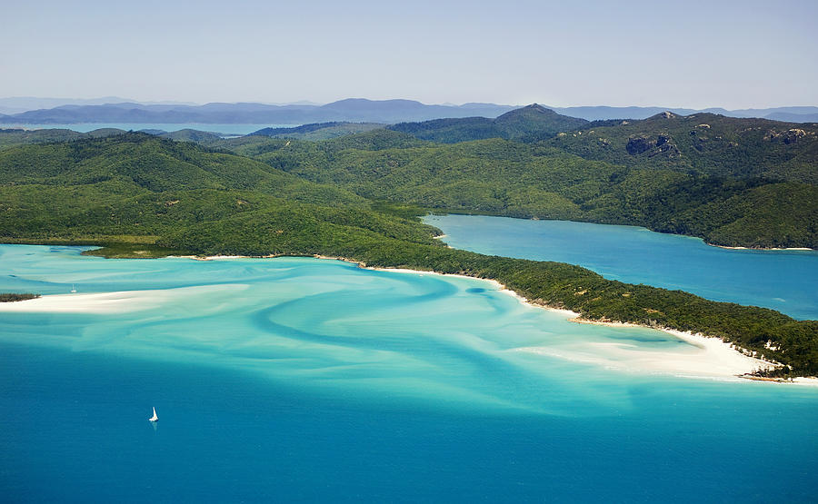 Tongue Point And Whitehaven Beach In Whitsunday Islands National Park 