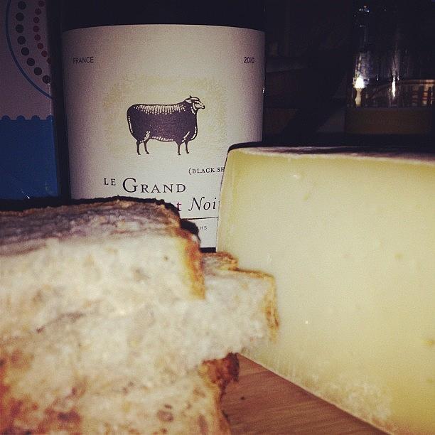 Cheese Photograph - Tonights Pairing #wine #cheese by Jana Seitzer