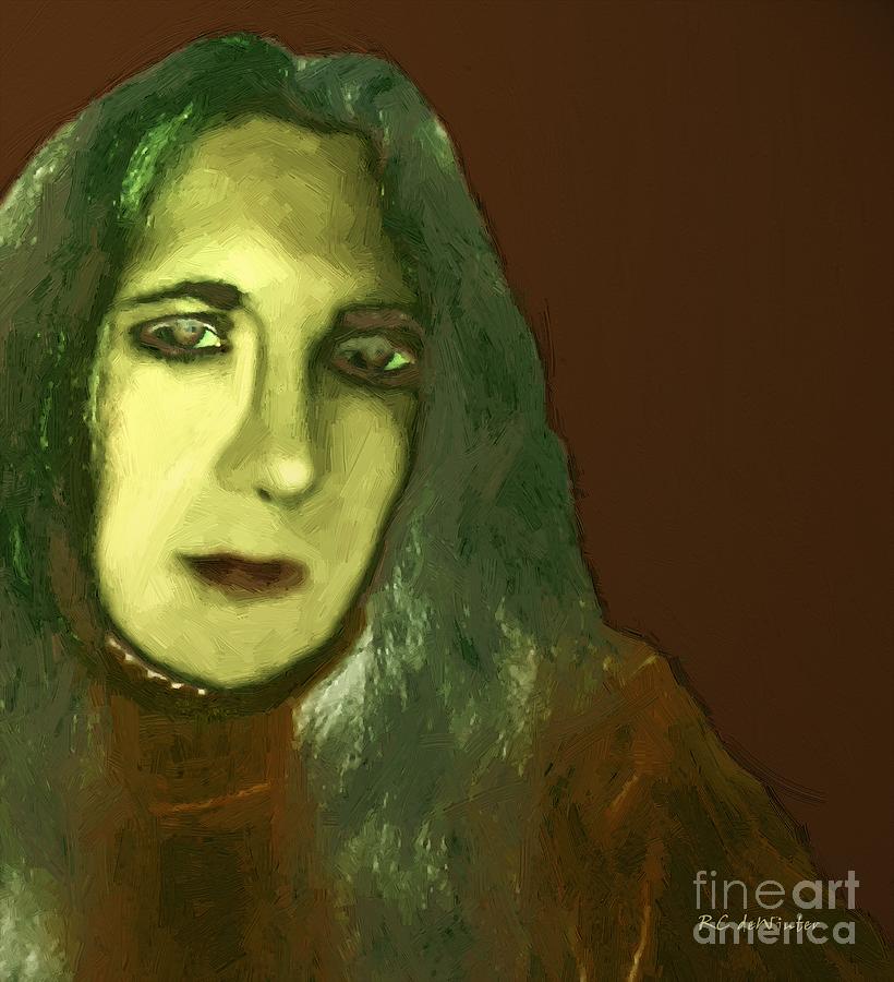 Portrait Painting - Too Much Stuff by RC DeWinter