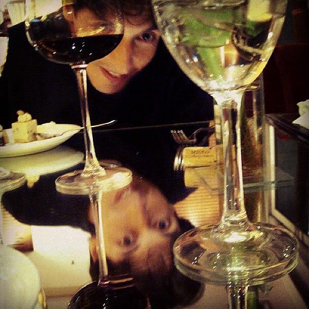 Mirror Photograph - Too Much Wine? Special Day With Rafael by Fernanda Fontenelle