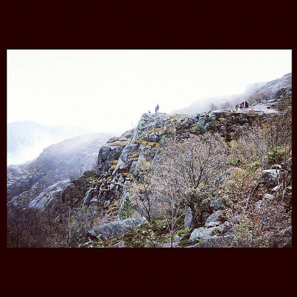 Nature Photograph - Top Of The Mountain #mountain #foggy by Kiko Bustamante