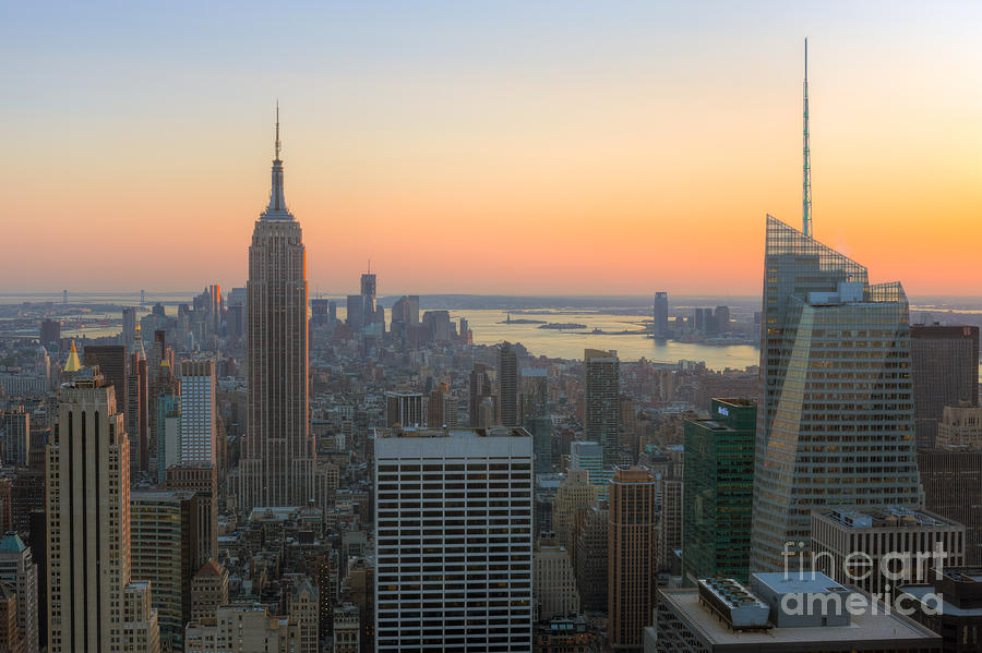 Top of the Rock Sunset I Photograph by Clarence Holmes