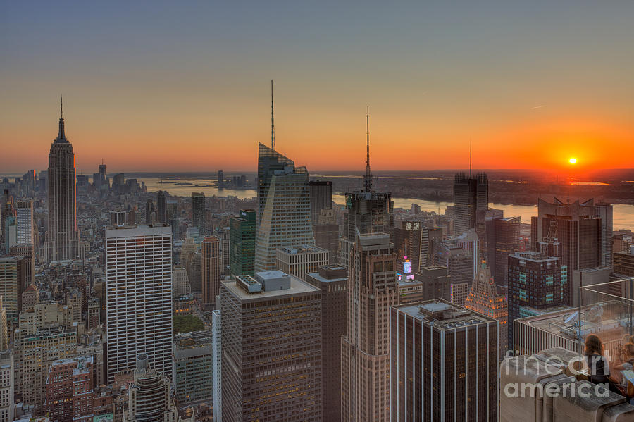 Top of the Rock Sunset II Photograph by Clarence Holmes