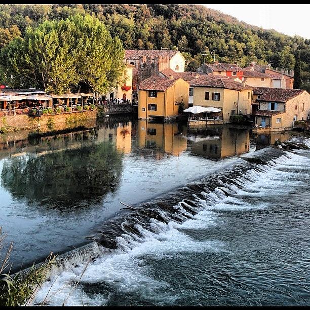 Summer Photograph - Top View Of Borghetto, Italy by Michael Gitsis