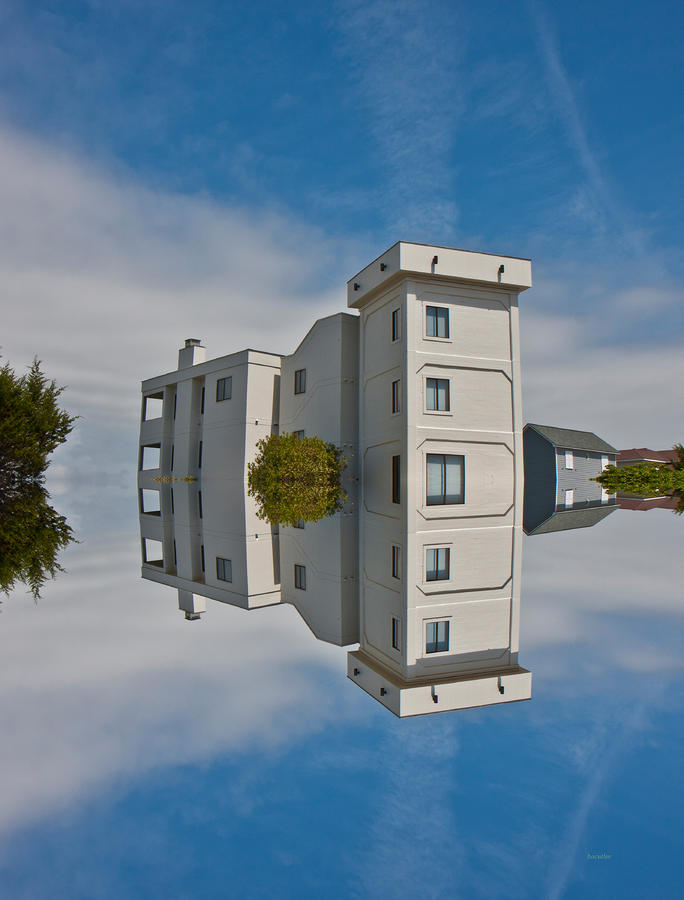 Topsail Island Tower Reflection Digital Art