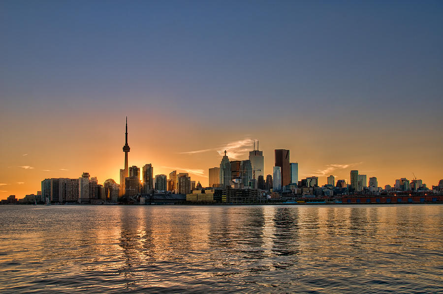 Sunset Photograph - Toronto at Sunset by Mark Whitt